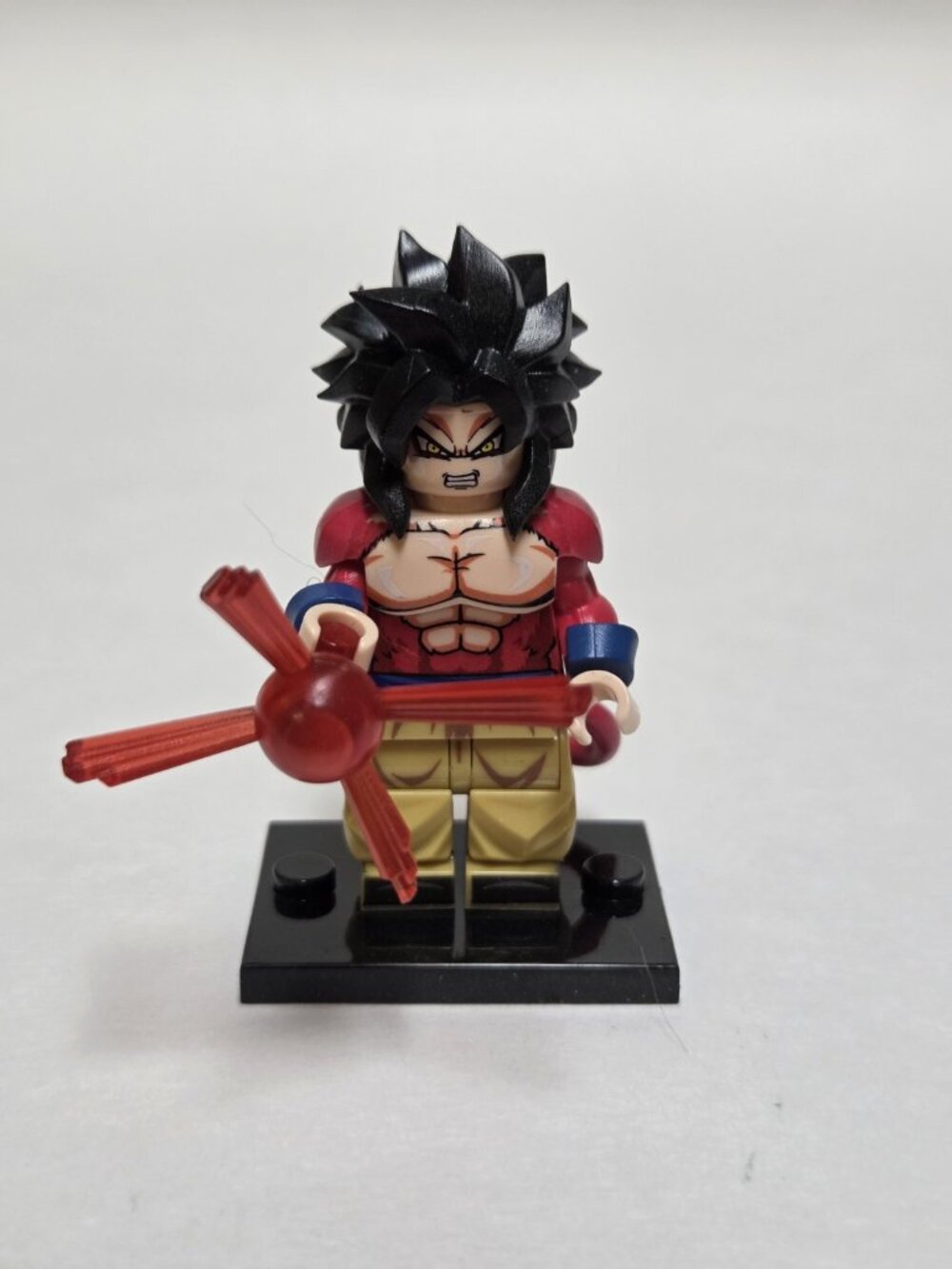 Dragon ball Z SSJ4 Goku Minifigure Custom lego compatible